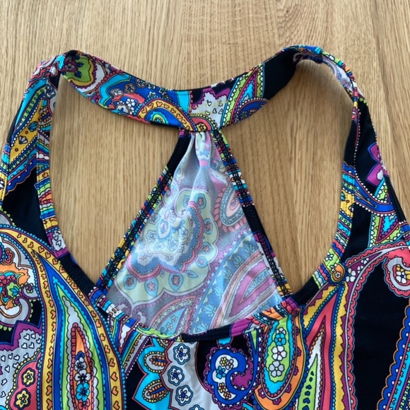 Trina Turk Racerback Paisley Tank - Picture 2 of 6